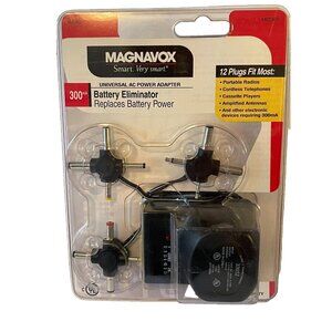 Magnavox Universal AC Power Adapter Battery Eliminator  300mA M62300
